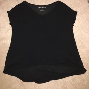 Aeropostale Free Flowing Black Shirt Medium