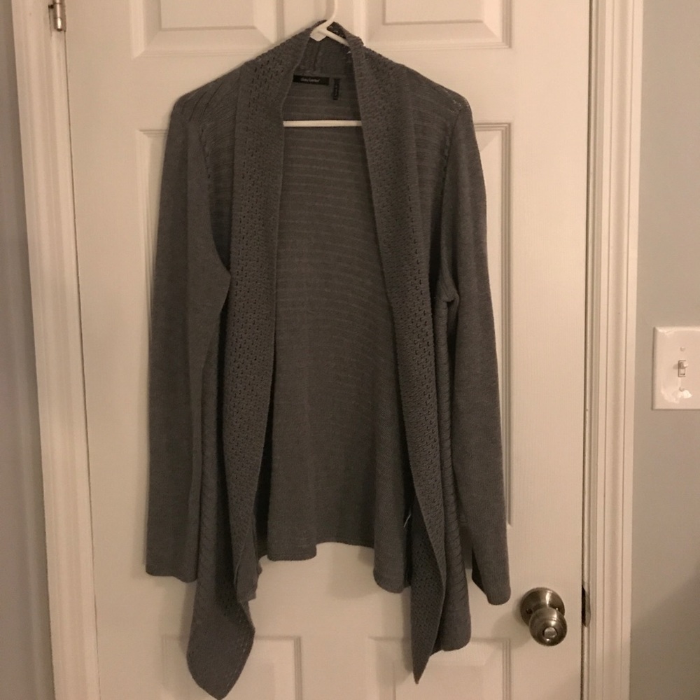 Large gray cardigan