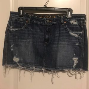 Rheul distressed mini skirt