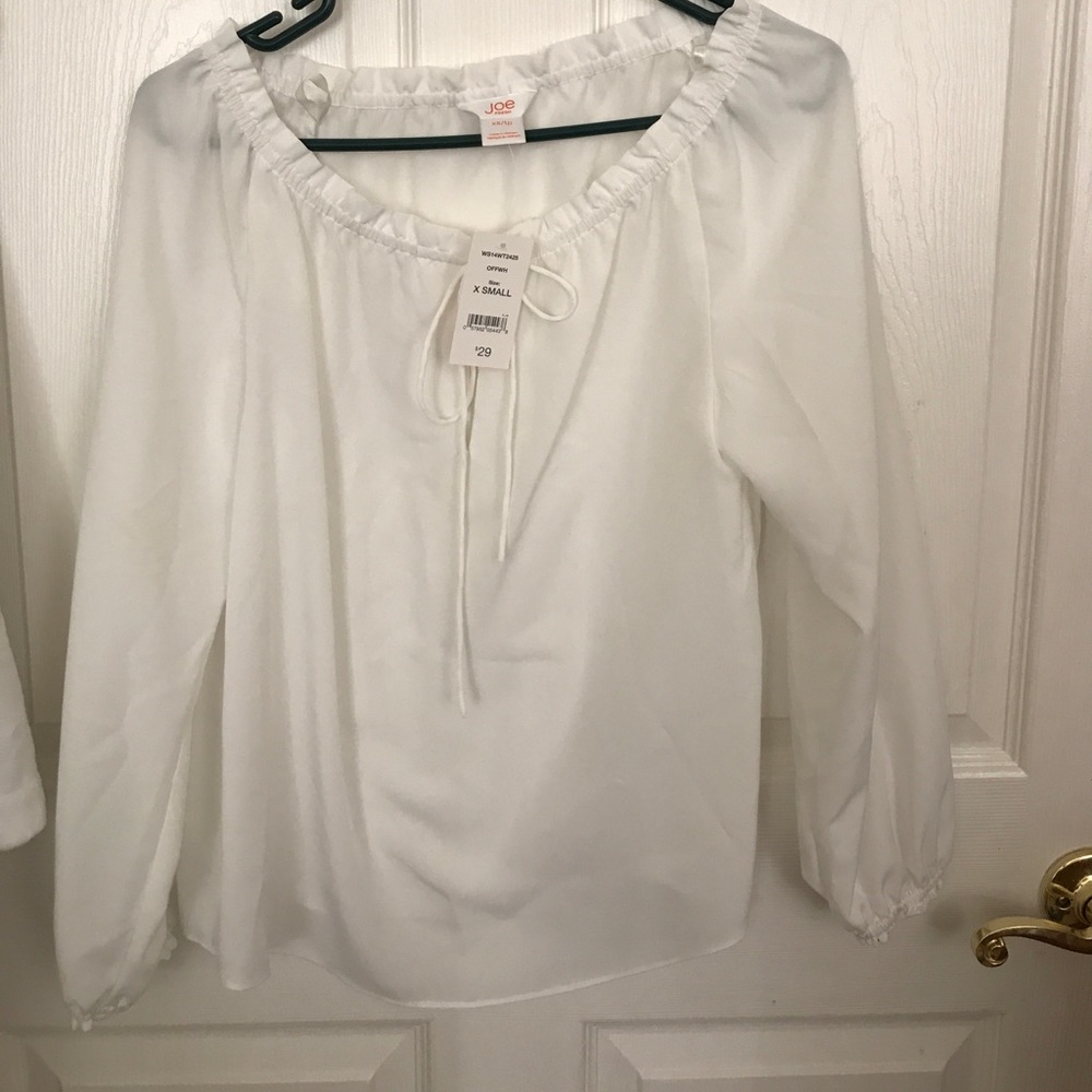 Long sleeve white blouse