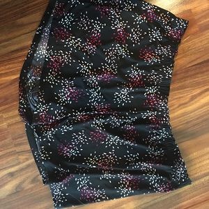 Alfani black print silky sleep shorts large L