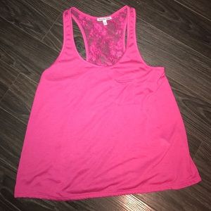 Size small sheer lace racerback tank