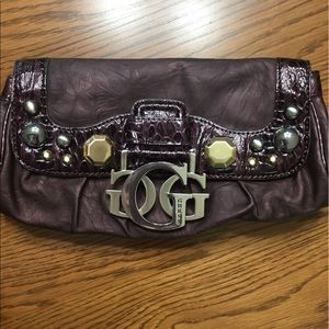 Purple GUESS? Clutch-no strap