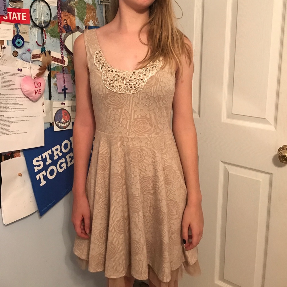 Free People cotton and tulle dress