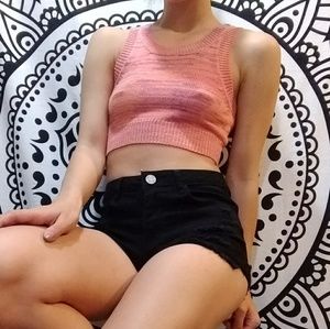 Knit crop top