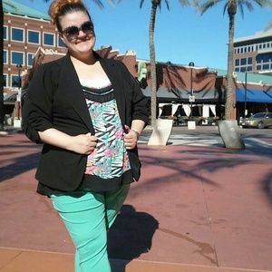 Torrid Spaghetti Strap Top Zebra and Floral