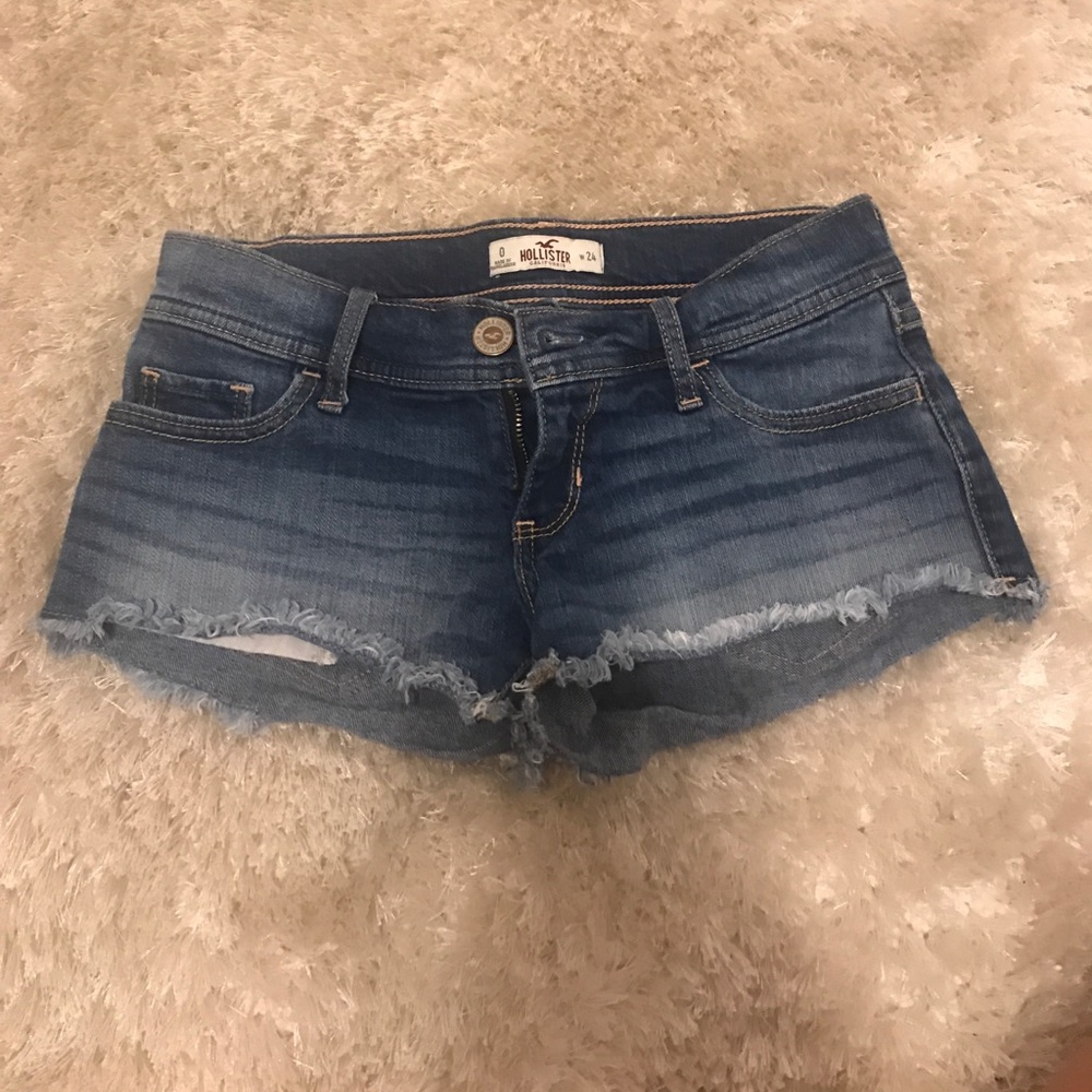 Low rise denim shorts from Hollister