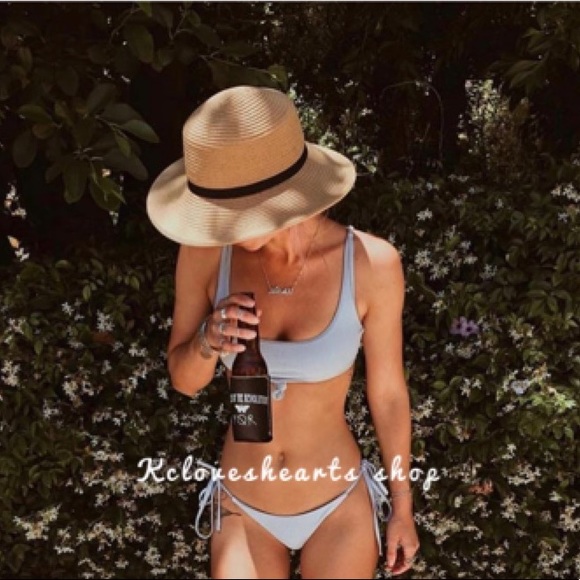 Other - Light Blue Ribbed Bikini