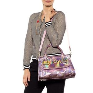 juicy couture iridescent shopper purse
