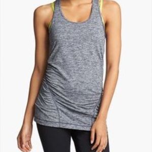 Zella Everyday Space Dye Ruched Tank
