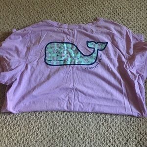 purple Vineyard Vines shirt
