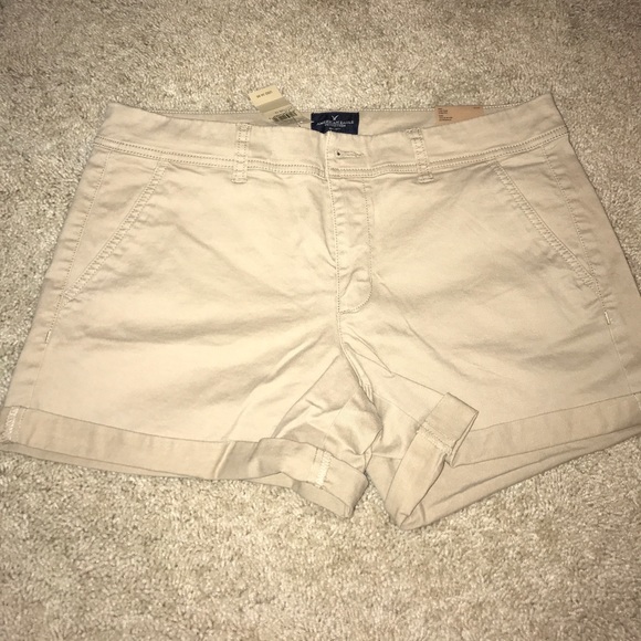 American Eagle Outfitters Pants - American Eagle Tan Midi Shorts