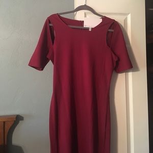 Fabletics midi cut out dress