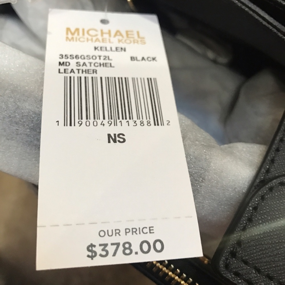 Michael Kors Kellen Medium Satchel Leather Handbag - Picture 7 of 7