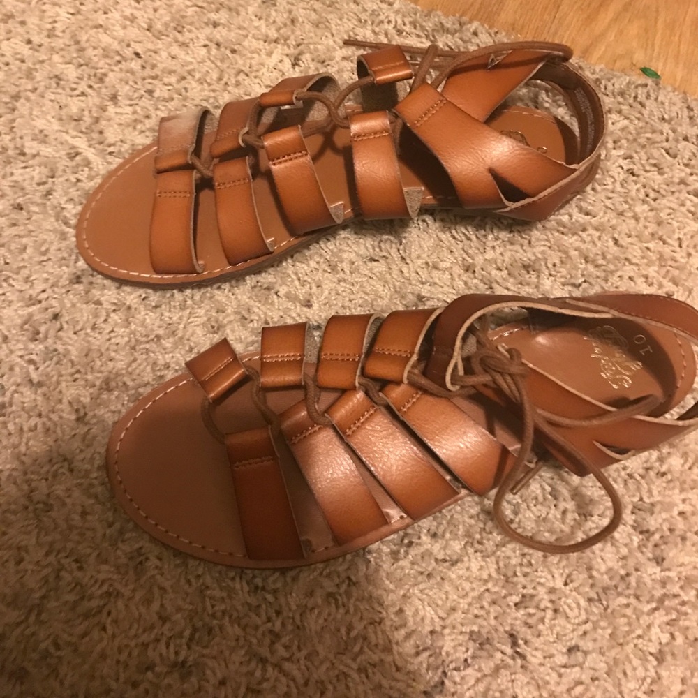 Never worn sandals.