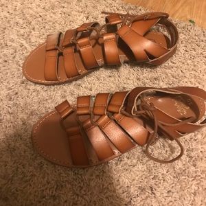 Never worn sandals.