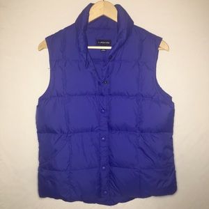 Lands' End Blue Down Puffer Vest