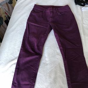 Purple skinny jeans