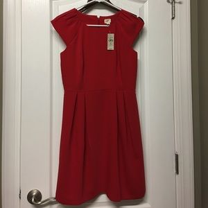 Loft red cocktail dress