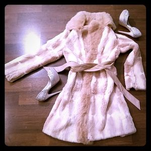 Rabbit fur coat