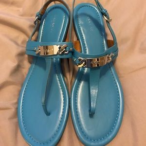 Coach Blue Flip Flops