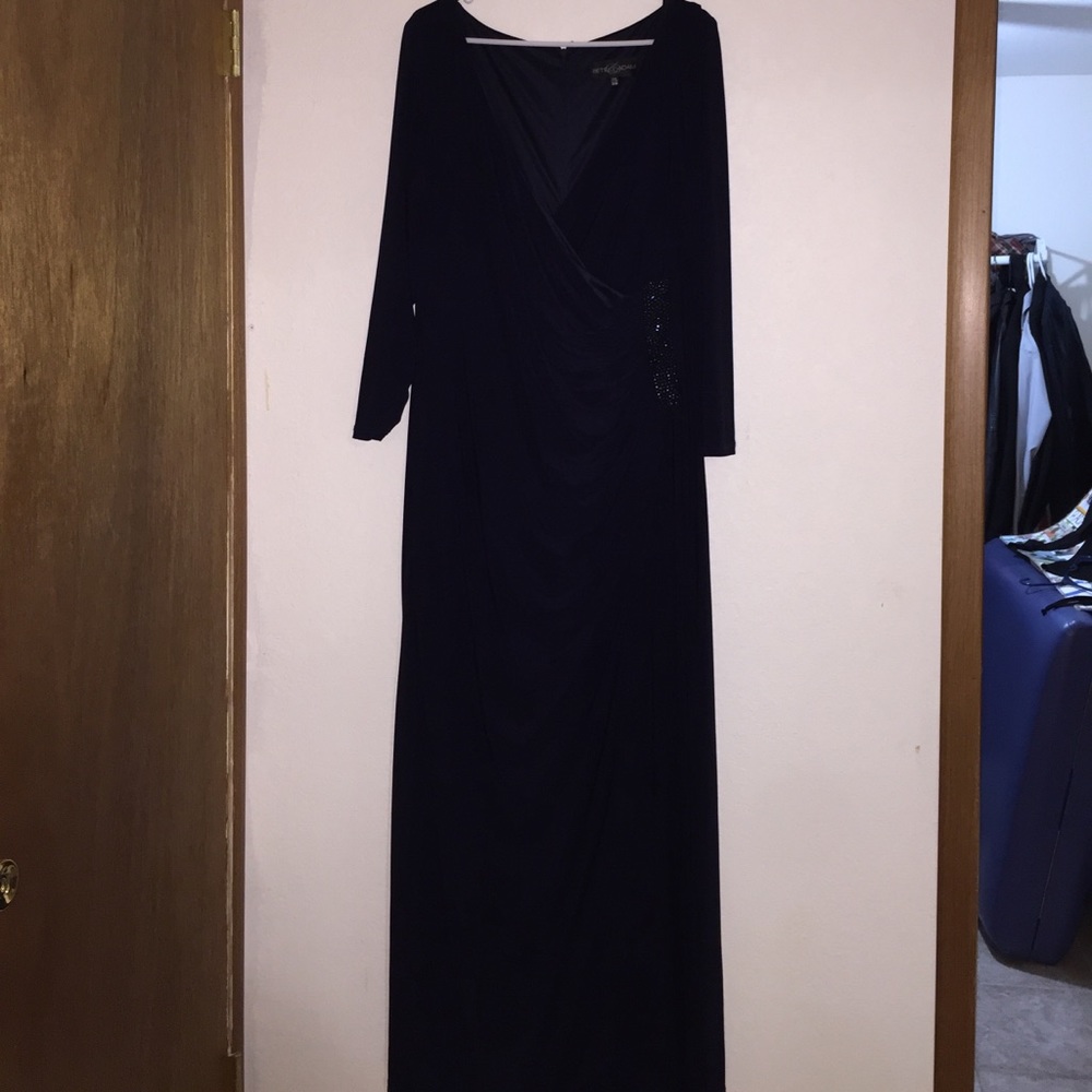 Navy blue gown