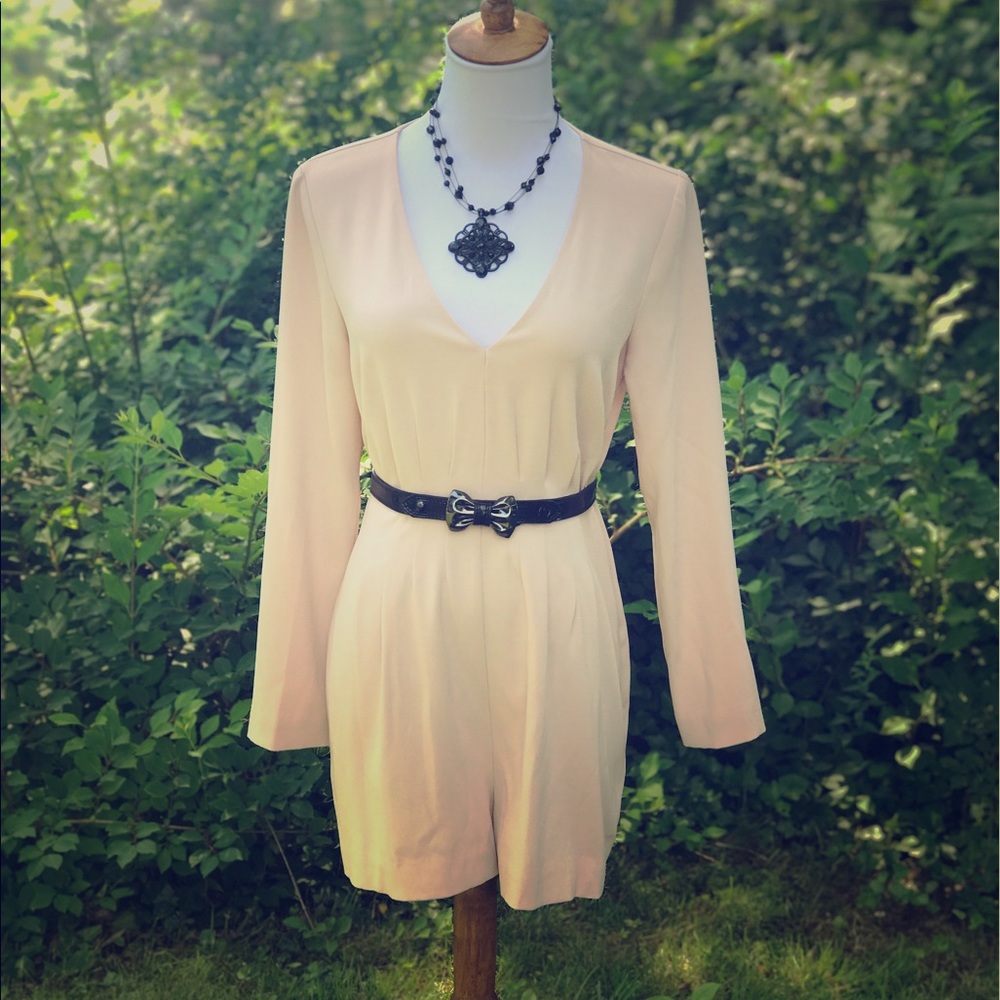 Intermix Pale Pink Pleated Romper. Size S