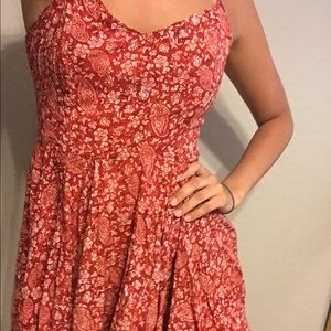 Red sun dress