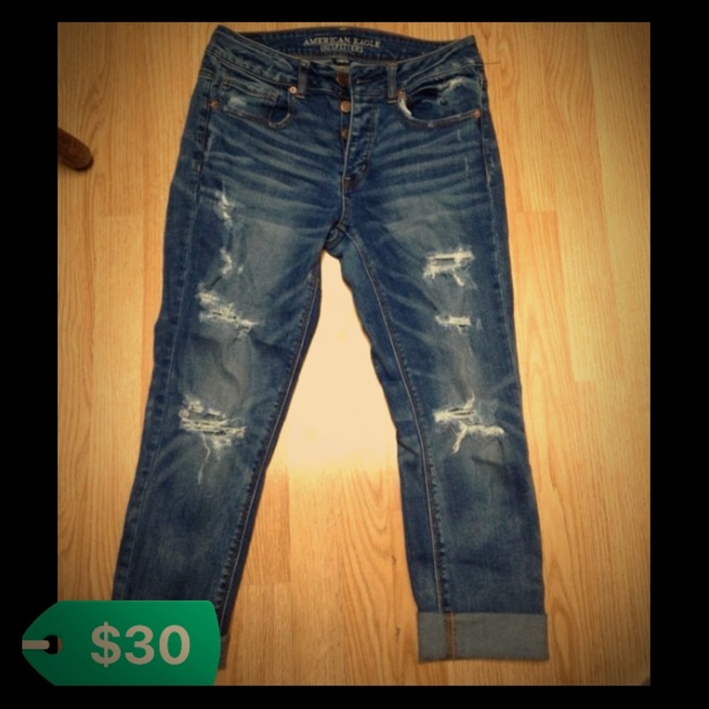 Tomgirl Jeans Denim Ripped