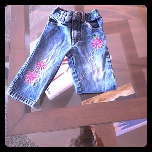 12 Mo girl jeans - faded glory
