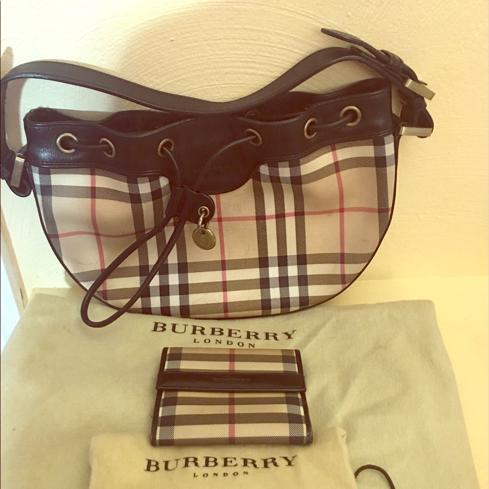 Authentic Burberry bag and wallet