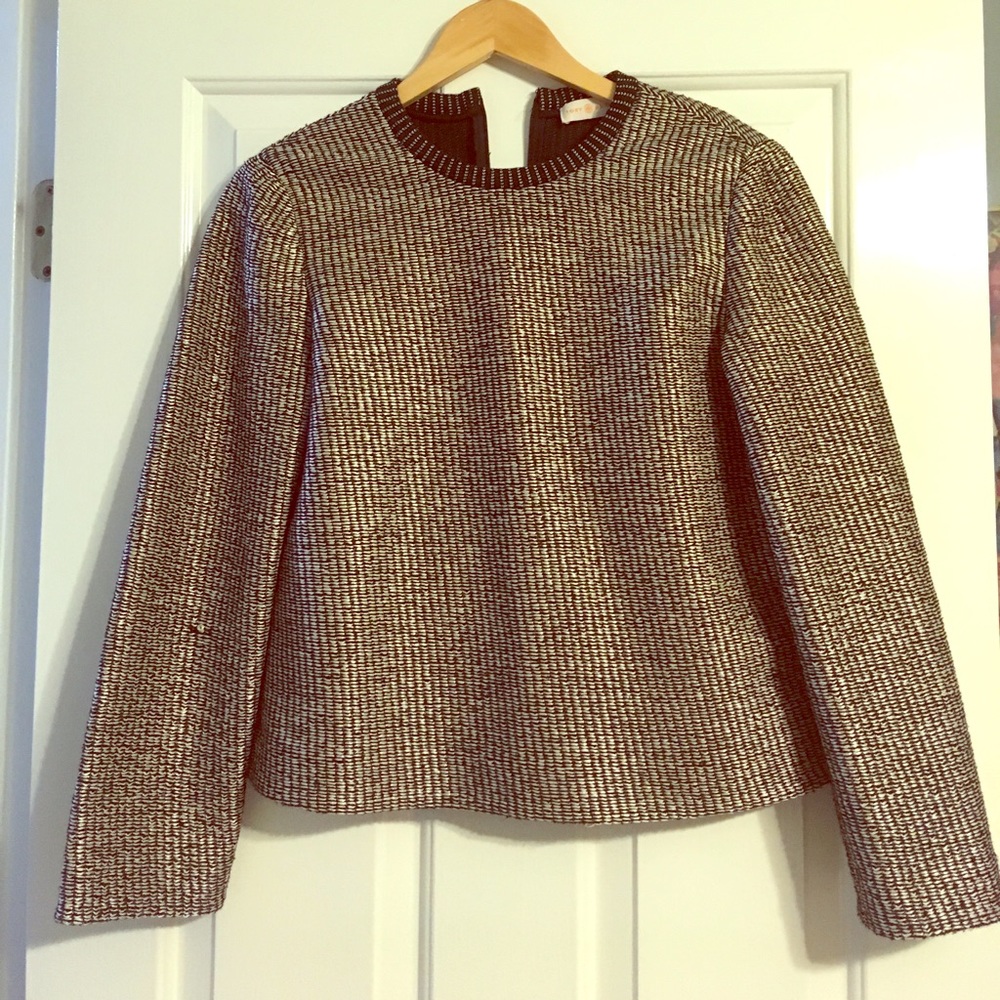 Tory Burch, black and white sweater