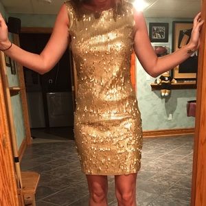 Gold sequin Michael Kors dress