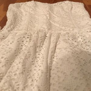 Tube top eyelet Romper