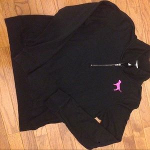 VS Pink half zip Sz L