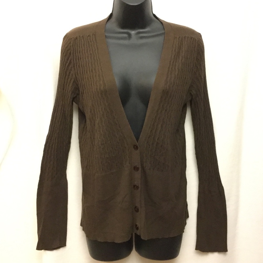 Closing Closet Sale! Apostrophe brown cardigan M