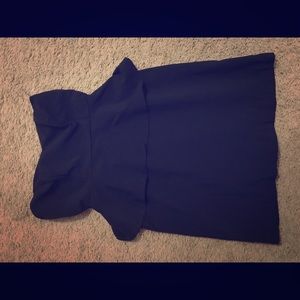 Black Peplum Cocktail Dress