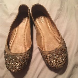Frye studded flats