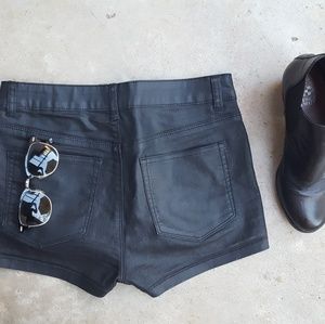 Faux leather shorts DONATING SOON