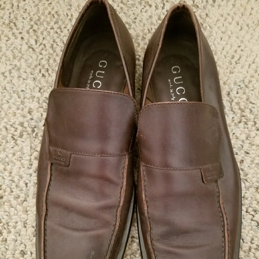 Men Gucci shoes. Brown Sz. 42.5 E