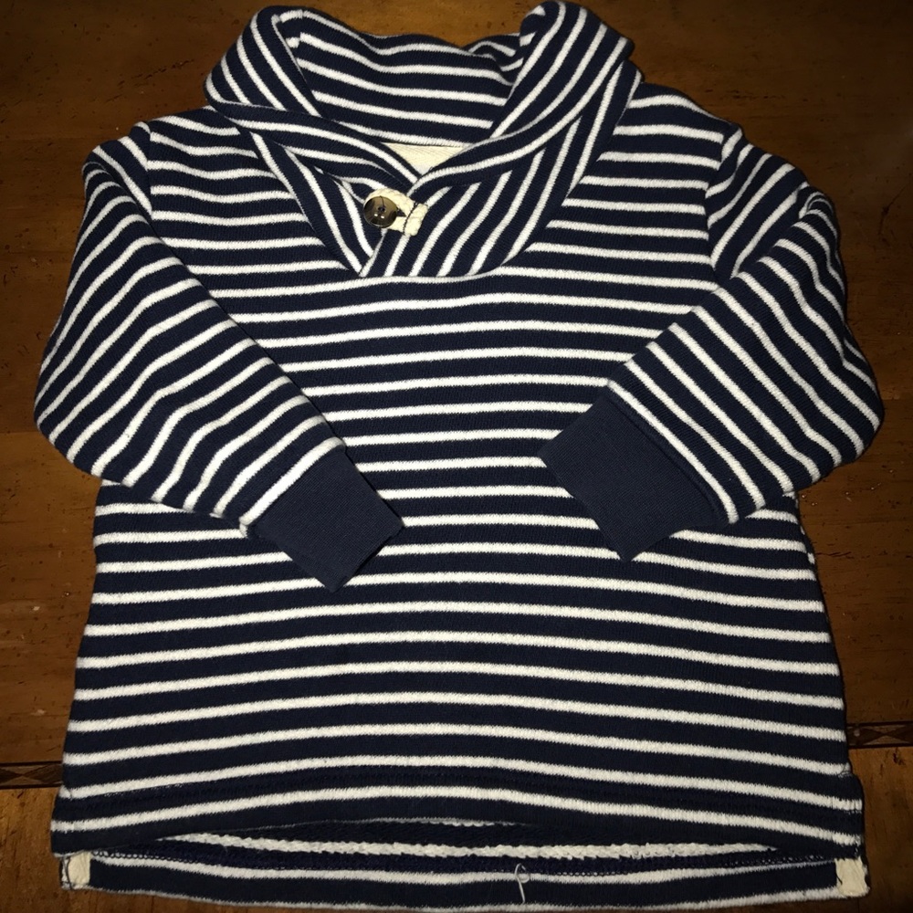Shawl Neck Long Sleeve Shirt