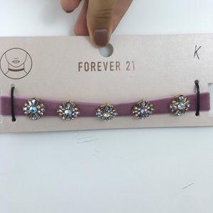 pink velvet choker necklace!