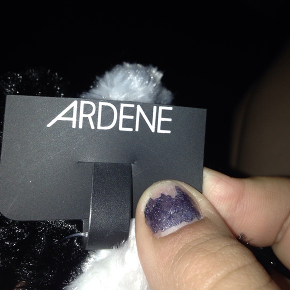 Fuzzy Black Scrunchie, Fuzzy White Scrunchie - Picture 4 of 4