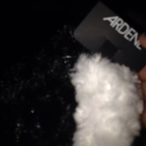 Fuzzy Black Scrunchie, Fuzzy White Scrunchie