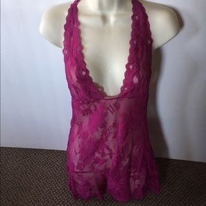 Women's Purple Lace Lingerie Size L