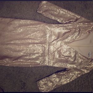 Dainty Hooligan Gold Sequined Dress