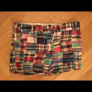 Vintage jcrew madras shorts
