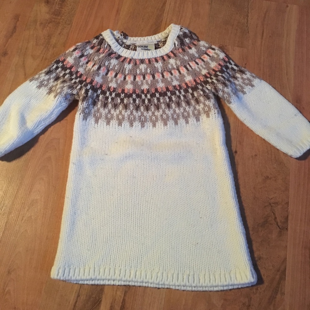 Off white sweater dress