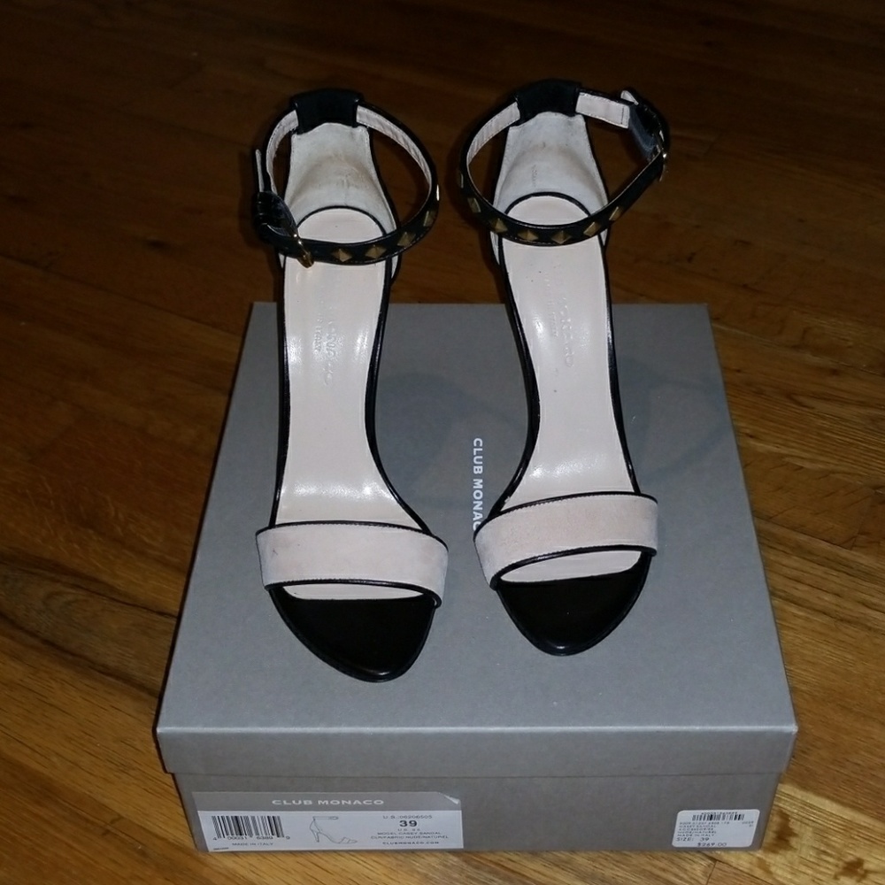 Casey Sandal Black and Nude/Natural