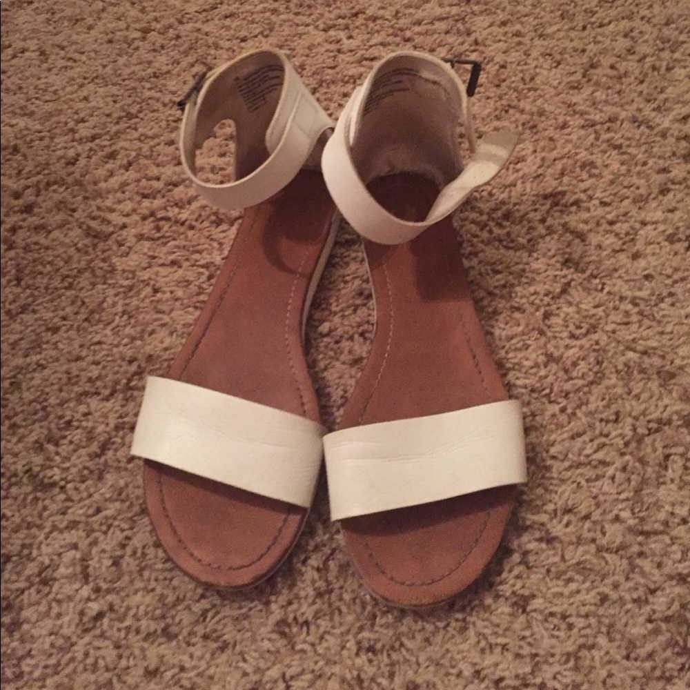 White sandals